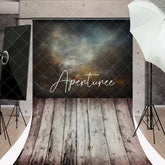 Aperturee - Abstract Art And Gray Wood Texture Sweep Backdrop